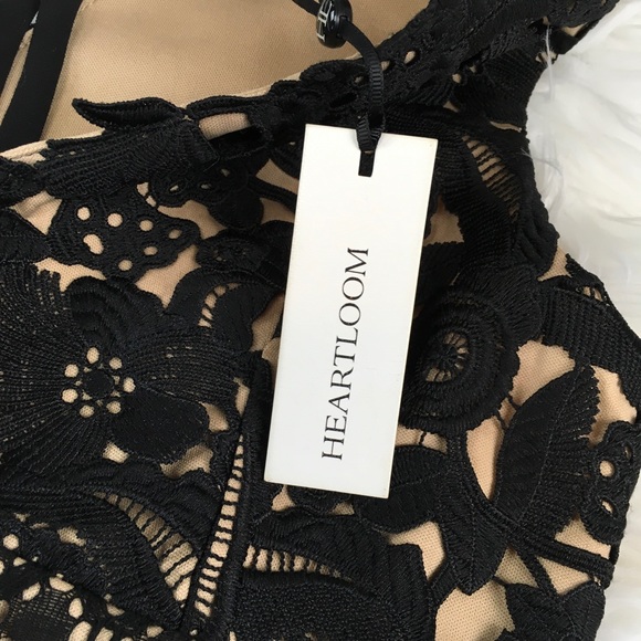 HEARTLOOM Women's Cocktail Dress Black Illusion - Picture 7 of 8